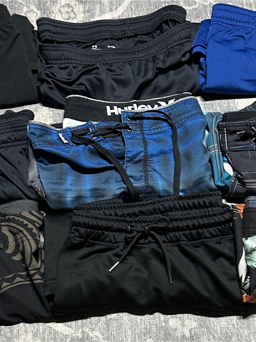 Zella Boys' Blue Black Swim/Active Shorts